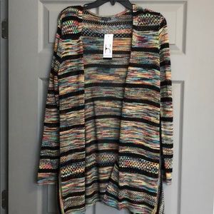 Multi colored cardigan